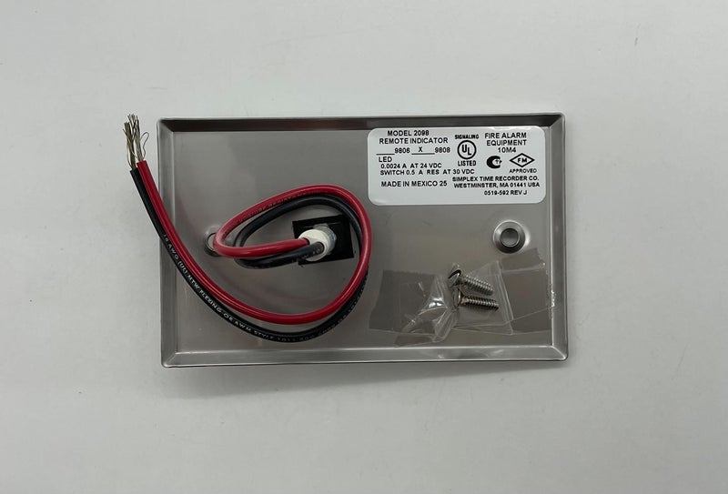 Simplex مؤشر إنذار LED عن بُعد بسيط 2098-9808 24 فولت للجدار - Image 2